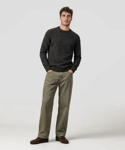 Naadam Heirloom Cashmere Marled Crewneck Sweater In Black