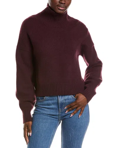 Naadam Heirloom Oversized Turtleneck Cashmere Sweater In Burgundy