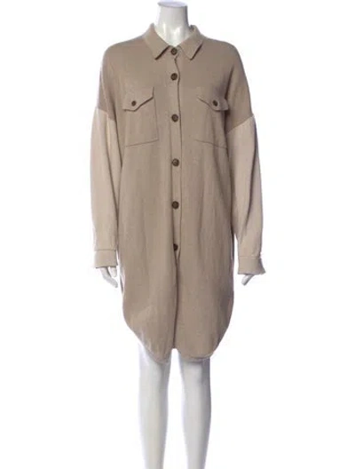 Pre-owned Naadam Knee-length Dress In Brown