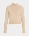 Naadam Layered Turtleneck Wool-cashmere Sweater In Sand