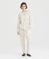 Naadam Lightweight Cashmere Cable Knit Oversized Crewneck