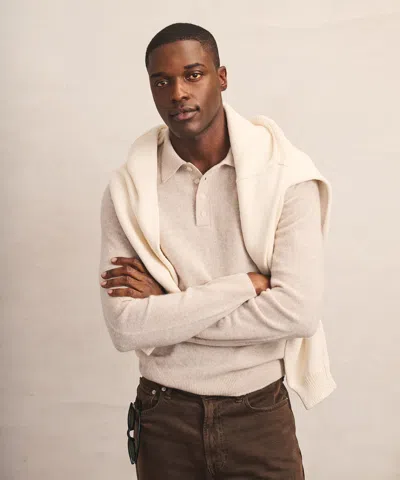 Naadam Lightweight Cashmere Polo In Brown