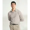 Naadam Lightweight Cashmere Relaxed Polo In Gray
