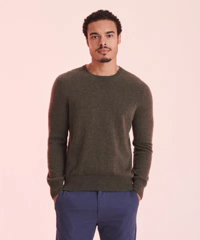 Naadam Limited Edition Embroidery - Men's Original Cashmere Sweater In Olive