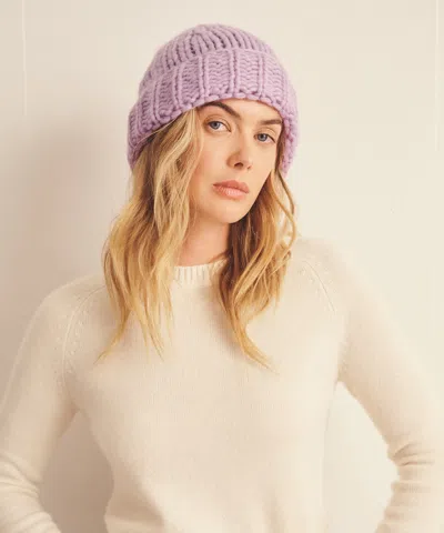 Naadam Lofty Alpaca Beanie In Purple