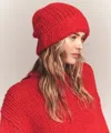 Naadam Lofty Alpaca Beanie In Red