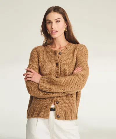 Naadam Lofty Alpaca Cardigan In Brown