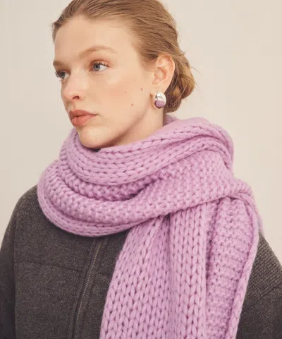 Naadam Lofty Alpaca Scarf In Purple
