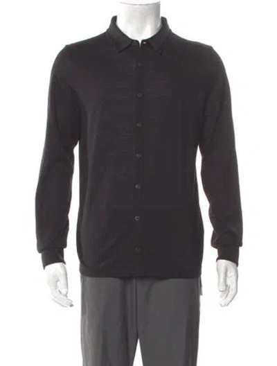 Pre-owned Naadam Long Sleeve Shirt In Black