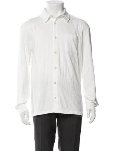 Pre-owned Naadam Long Sleeve Shirt W/ Tags In White