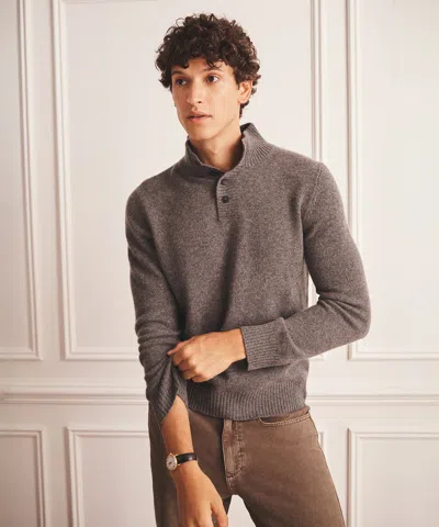 Naadam Luxe Cashmere Button Pullover Sweater In Gray