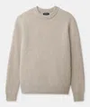 Naadam Luxe Cashmere Fisherman Crewneck Sweater In Oatmeal