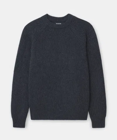 Naadam Luxe Cashmere Fisherman Crewneck Sweater In Smoke