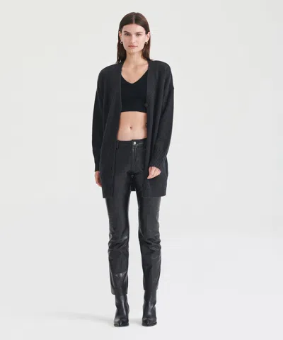 Naadam Luxe Cashmere Grandpa Cardigan In Black