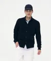 Naadam Luxe Cashmere High Neck Cardigan In Dark Navy