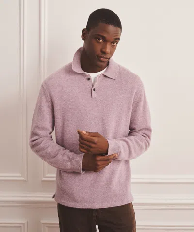Naadam Luxe Cashmere Polo Sweater In Purple