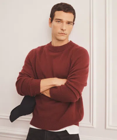 Naadam Luxe Cashmere Raglan Crewneck In Brown