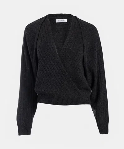 Naadam Luxe Cashmere Ribbed Two Piece Set In Smoke