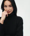 Naadam Luxe Cashmere Turtleneck Dress In Black