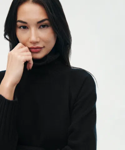 Naadam Luxe Cashmere Turtleneck Dress In Black