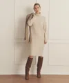 Naadam Luxe Cashmere Turtleneck Dress In Invisible Black