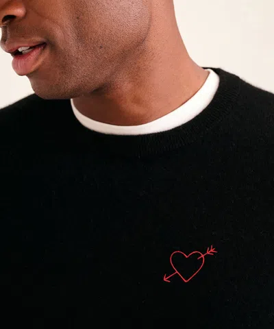 Naadam Men's Love Struck Cashmere Sweater In Black