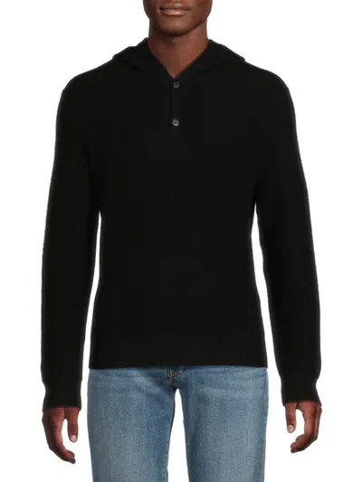 Naadam Men's Wool & Cashmere Hoodie In Black