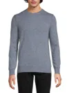 Naadam Cashmere Waffle Crewneck Sweater In Denim