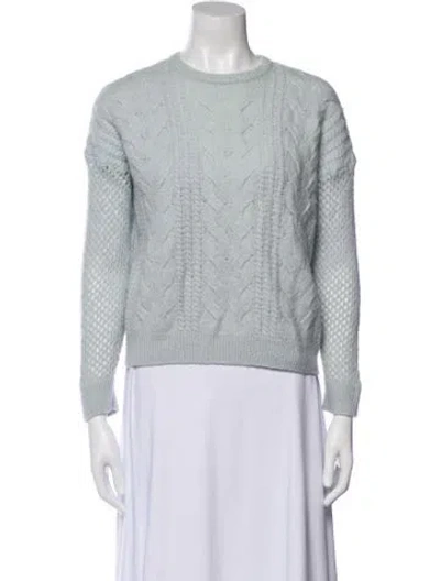 Pre-owned Naadam Merino Wool Crew Neck Sweater In Blue