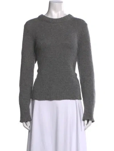 Pre-owned Naadam Merino Wool Crew Neck Sweater In Grey