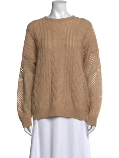 Pre-owned Naadam Merino Wool Crew Neck Sweater In Neutrals