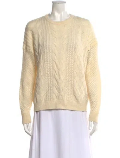 Pre-owned Naadam Merino Wool Crew Neck Sweater In Neutrals