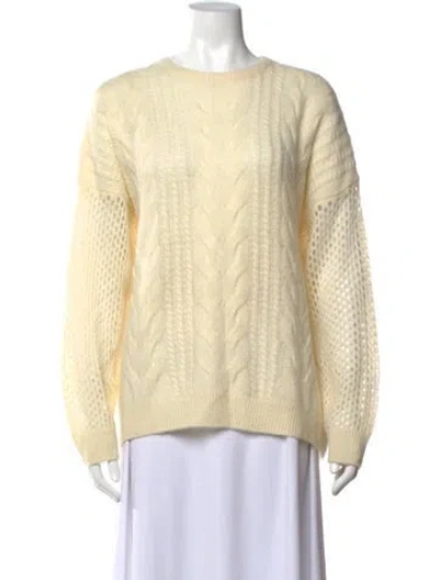 Pre-owned Naadam Merino Wool Crew Neck Sweater In Neutrals