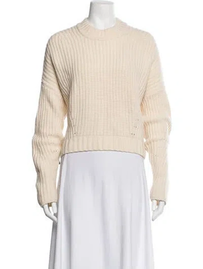 Pre-owned Naadam Merino Wool Crew Neck Sweater In Neutrals