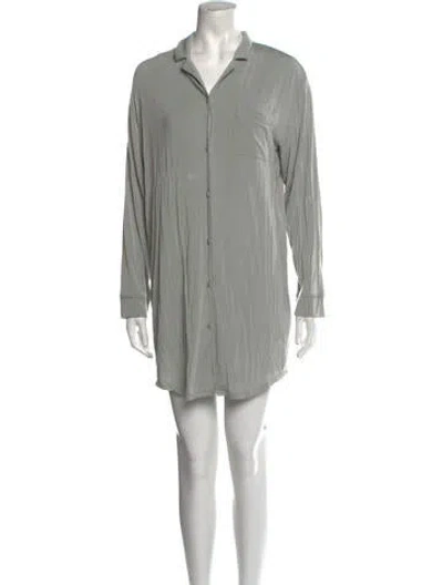 Pre-owned Naadam Mini Dress In Gray