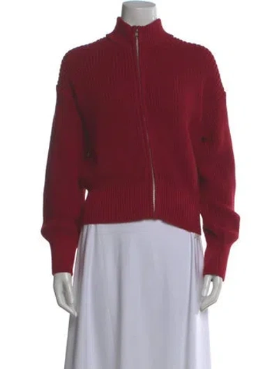 Pre-owned Naadam Mock Neck Sweater W/ Tags In Red