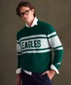 Naadam Nfl Luxe Cashmere Crewneck Sweater In Green