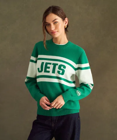 Naadam Nfl Luxe Cashmere Oversized Crewneck Sweater In Green