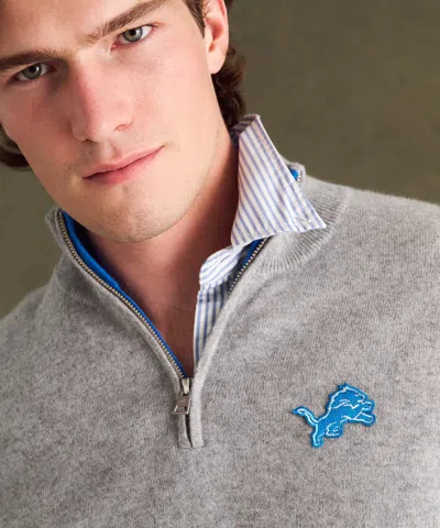 Naadam Nfl Signature Cashmere Color Blocked Quarter Zip In Neutral