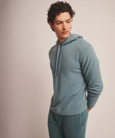 Naadam Off-duty Cashmere Hoodie In Heathered Jade