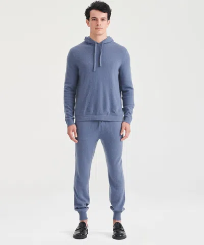 Naadam Off-duty Cashmere Hoodie In Slate Blue