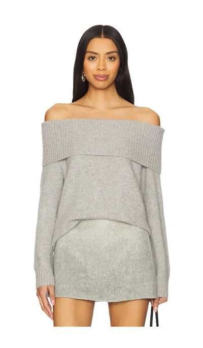 Naadam Off The Shoulder Top In 水泥灰色
