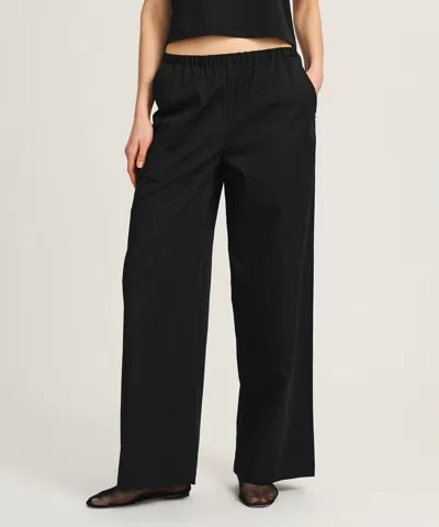 Naadam Organic Cotton Pull On Pant In Black
