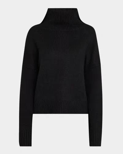 Naadam Oversized Luxe Cashmere Turtleneck In Black