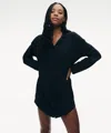 Naadam Pajama Button Up Dress In Fig
