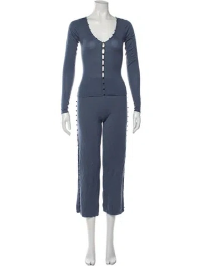 Pre-owned Naadam Pant Set In Blue