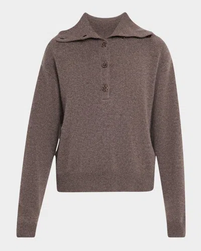 Naadam Premium Cashmere Spread-collar Sweater In Neutral