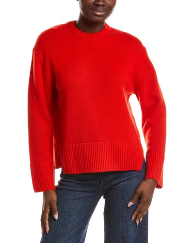 Naadam Premium Wool & Cashmere-blend Utility Sweater In Red