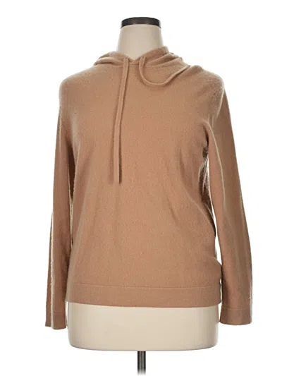 Pre-owned Naadam Pullover Hoodie In Tan