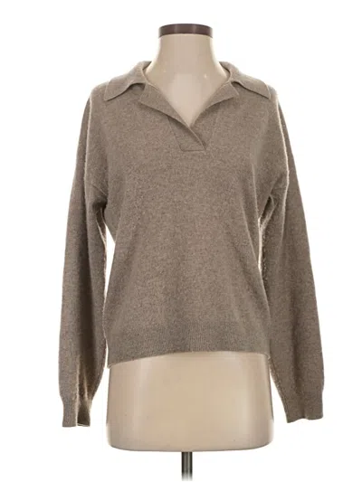 Pre-owned Naadam Pullover Sweater In Brown